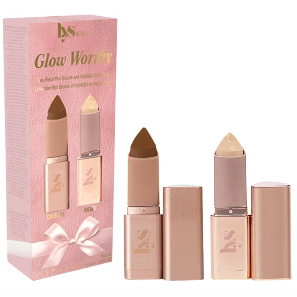 LYS Beauty Glow Worthy Mini Bronzer Highlighter Set Courage Brave Sold Out